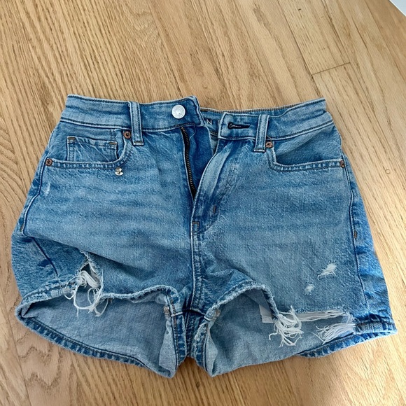 american eagle jean shorts, size 00, great condition! - Picture 1 of 3